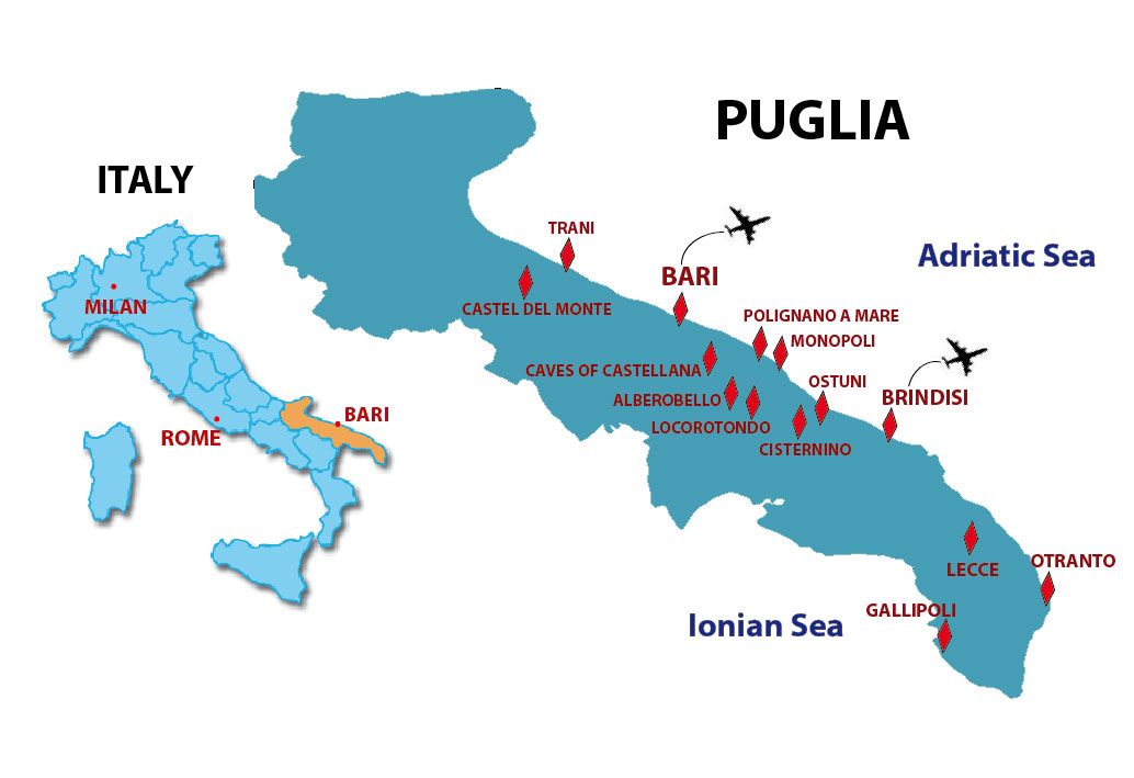 Welcome to Puglia…the region of the Italian Mediterranean lifestyle