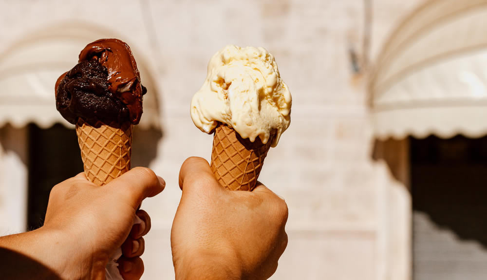 Italian handmade gelato